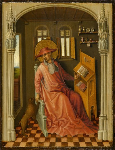 Saint Jerome in His Study by Stefan Lochner